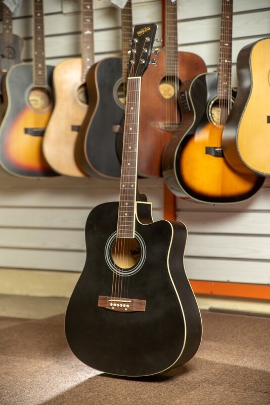 Music Luthier by DClair Standard 41 Inch Folk Guitar F-141 BK (BLACK) Malaysia Malaysia