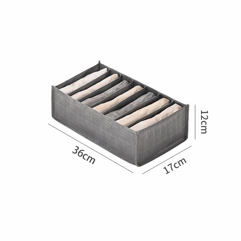 Loozykit Drawer Divider T-shirt Jeans Pants Compartment Storage Box Mesh Separation Box Closet Clothes Stacking Home Organizer