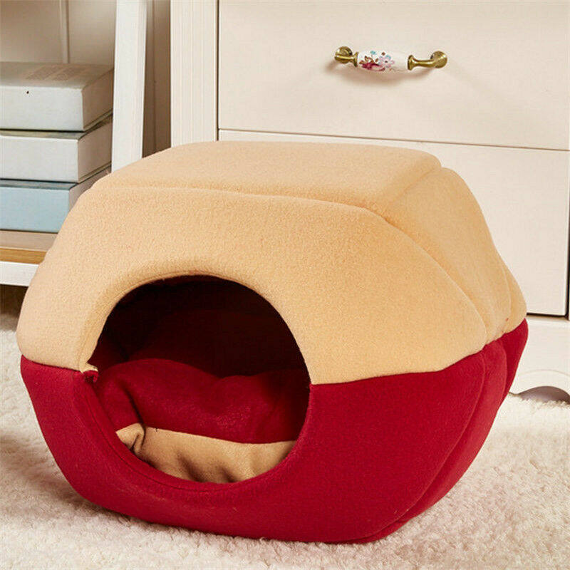 Mùa Đông Leopard Dog Puppy Sofa Đệm Nhà Thú Cưng Giường Có Thể Gập Lại Với Mat Nhà Mềm Cũi Chó Mèo Giường Cho Chó Nhỏ Vừa