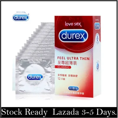 Durex Feel Ultra Thin Condom For Men / Kondom Untuk Lelaki ( 12pcs )