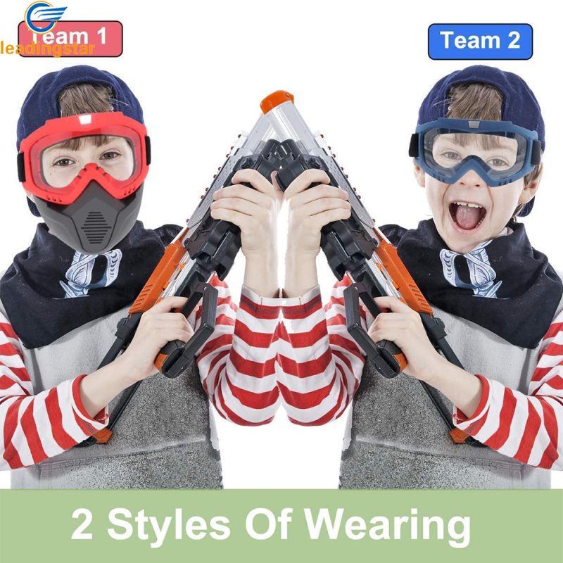 LEADINGSTAR Face Protector with Goggles Compatible with Nerf Rival Apollo Zeus Khaos Blasters Rival