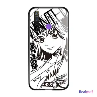 Untuk Realme 5 Anime Sketsa Hitam Putih Seri Naruto Sasuke Kakashi
