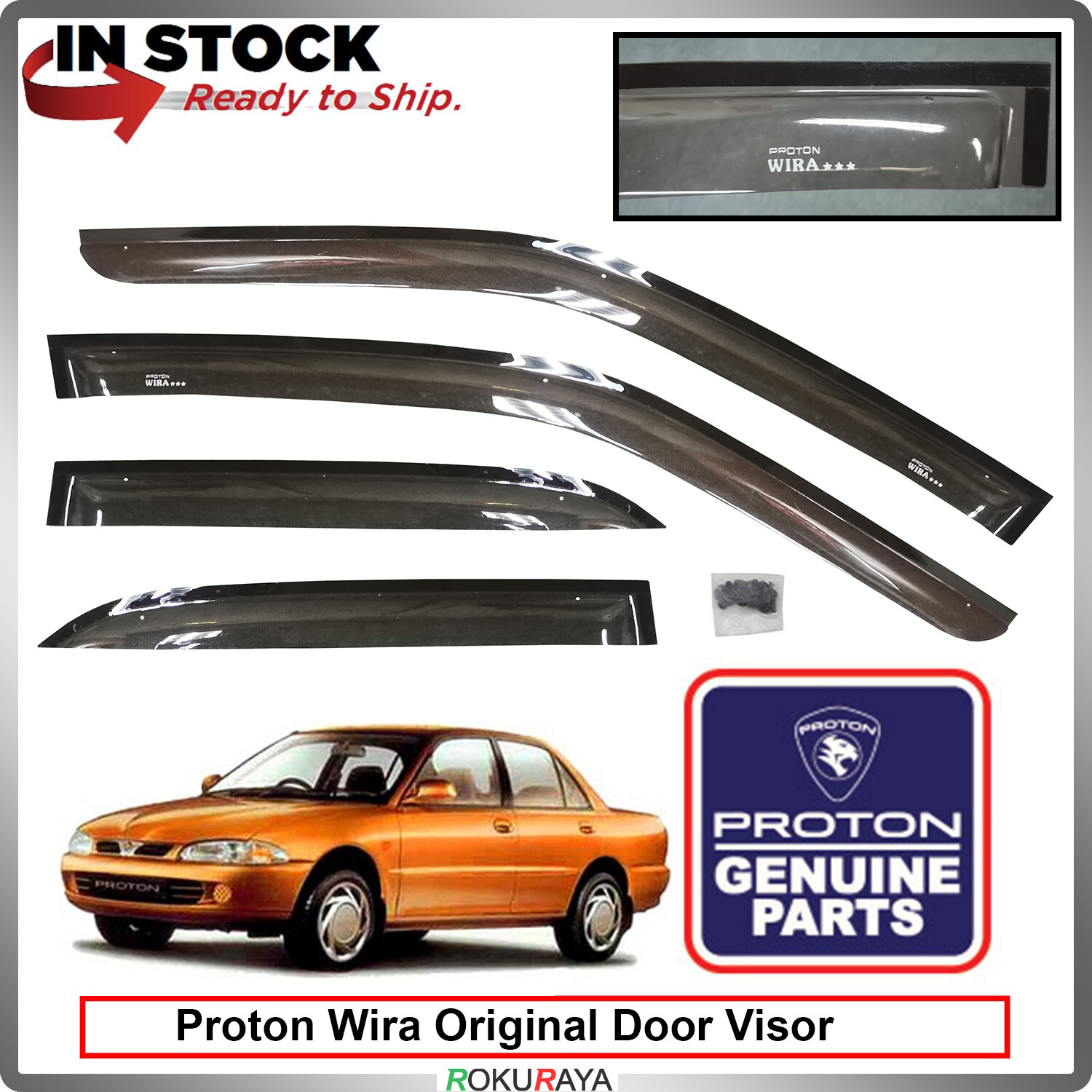 Door visor wira deals original