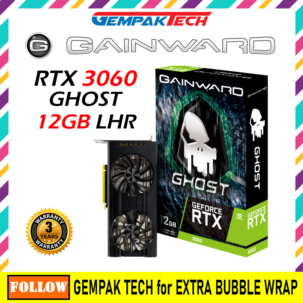 GAINWARD RTX 3060 Ghost 12GB GDDR6 192 bits GeForce Nvidia Gaming