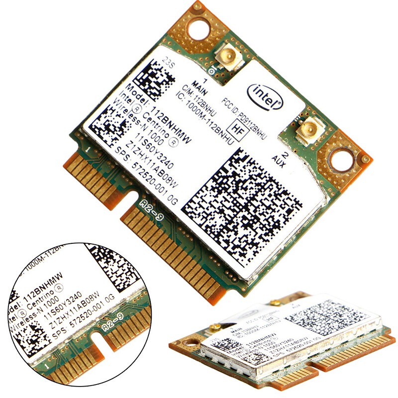 Intel Centrino Wireless-N 1000 802.11 b/g/n 112BNHMW Half Mini PCI-E Wifi Card