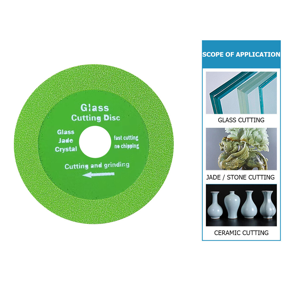 100mm Glass Cutting Disc Sprecise Sharp Diamond Chamfering Cutting Blade Ultra-thin Polishing Cutting Blade DIY Tool for Ceramic