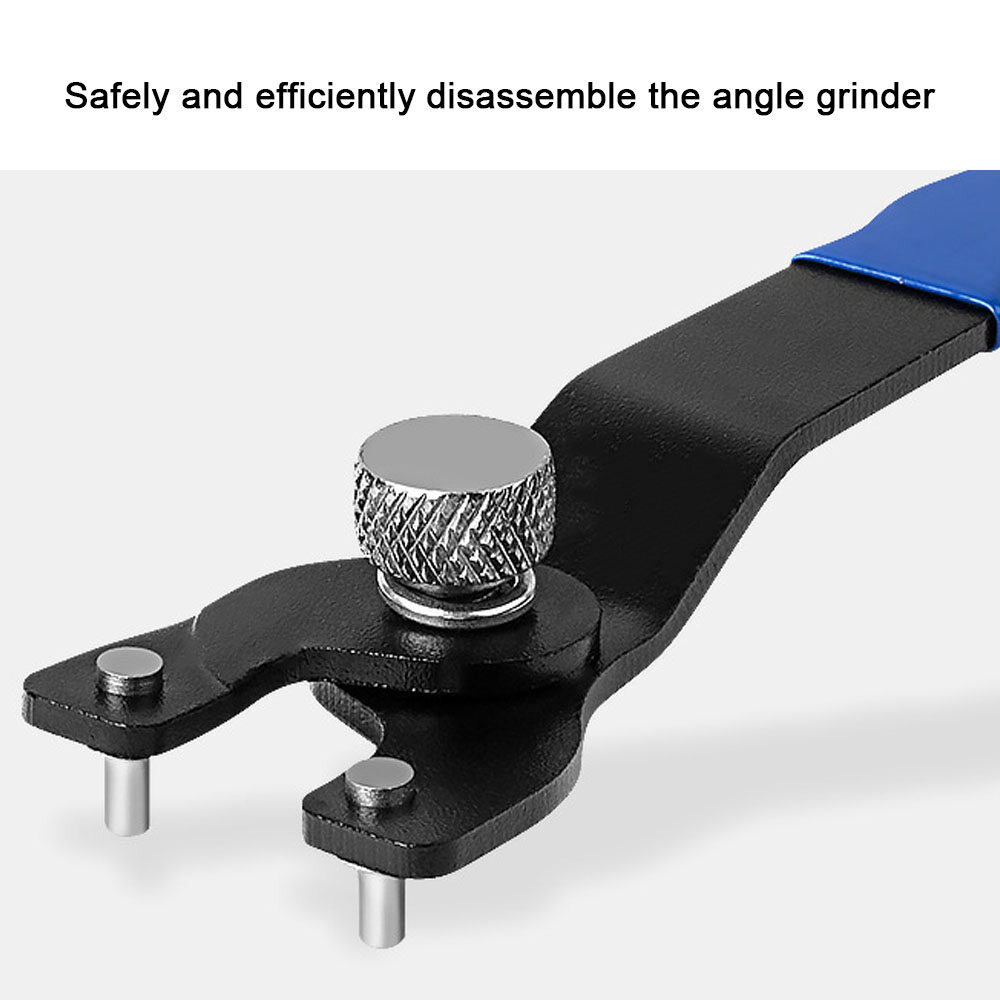 KKmoon Adjustable Opening Distance Angle Grinder Spanner Angle Grinder Wrench Trimmers Edges Cutting Machine Wrench Angle Grinder Disassemble Tool