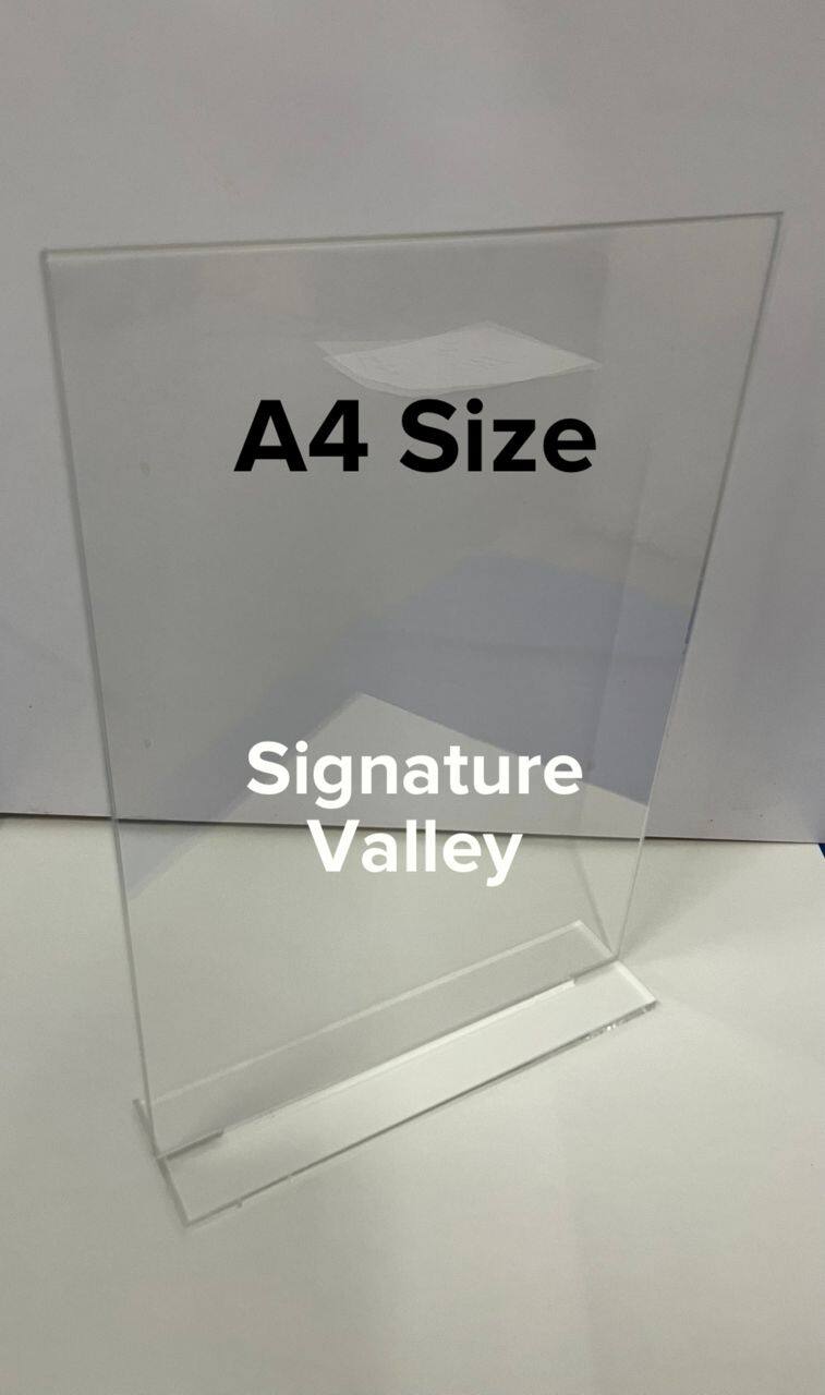 acrylic display stand A4 paper holder A003 Lazada