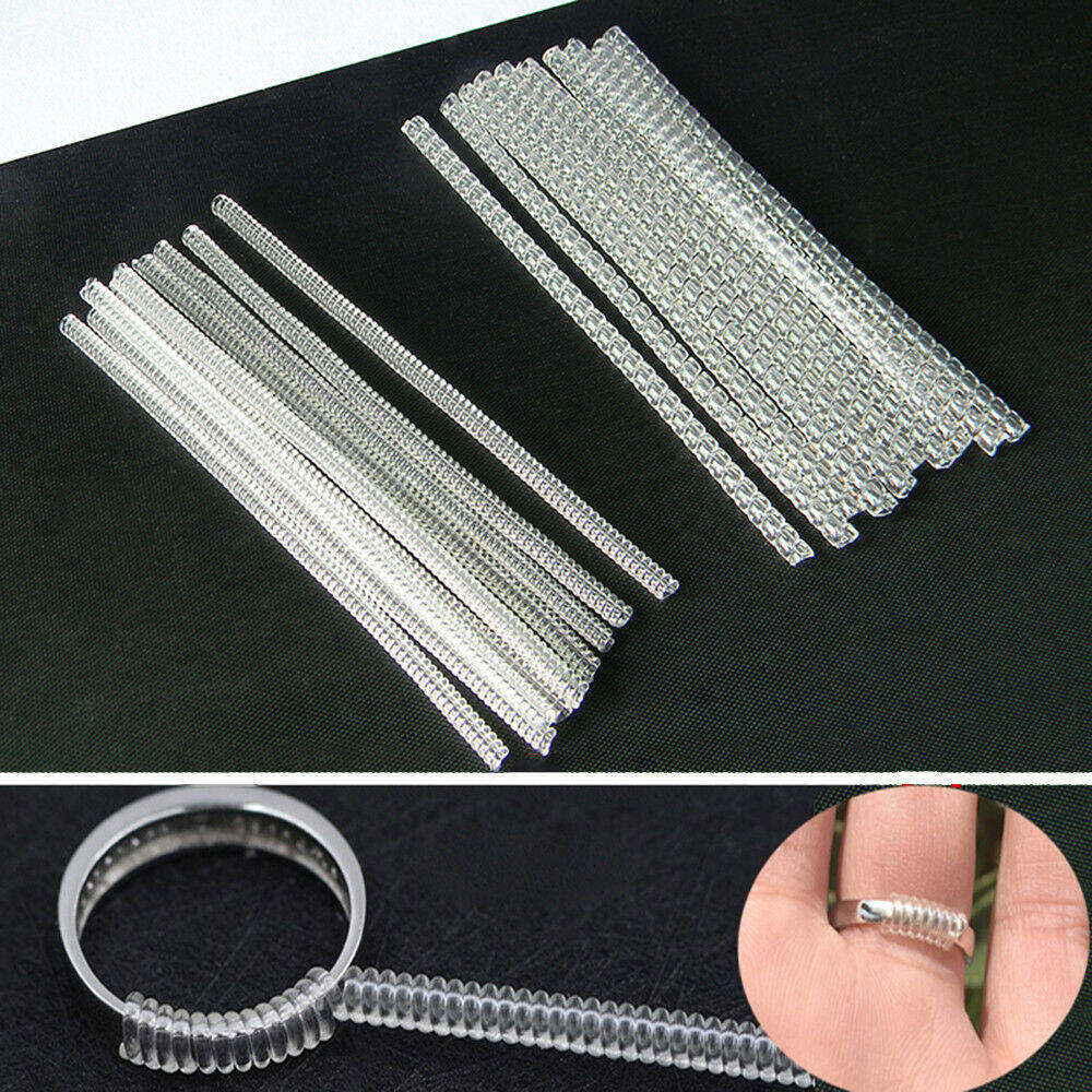 [Muswannas] Vòng Kích Thước Adjusterr Vòng Bảo Vệ Thay Đổi Kích Thước Fitter Xoắn Ốc Trong Suốt Tăng Đưa Nhẫn Sizer Điều Chỉnh Cho Lỏng Vòng Trang Sức Bảo Vệ