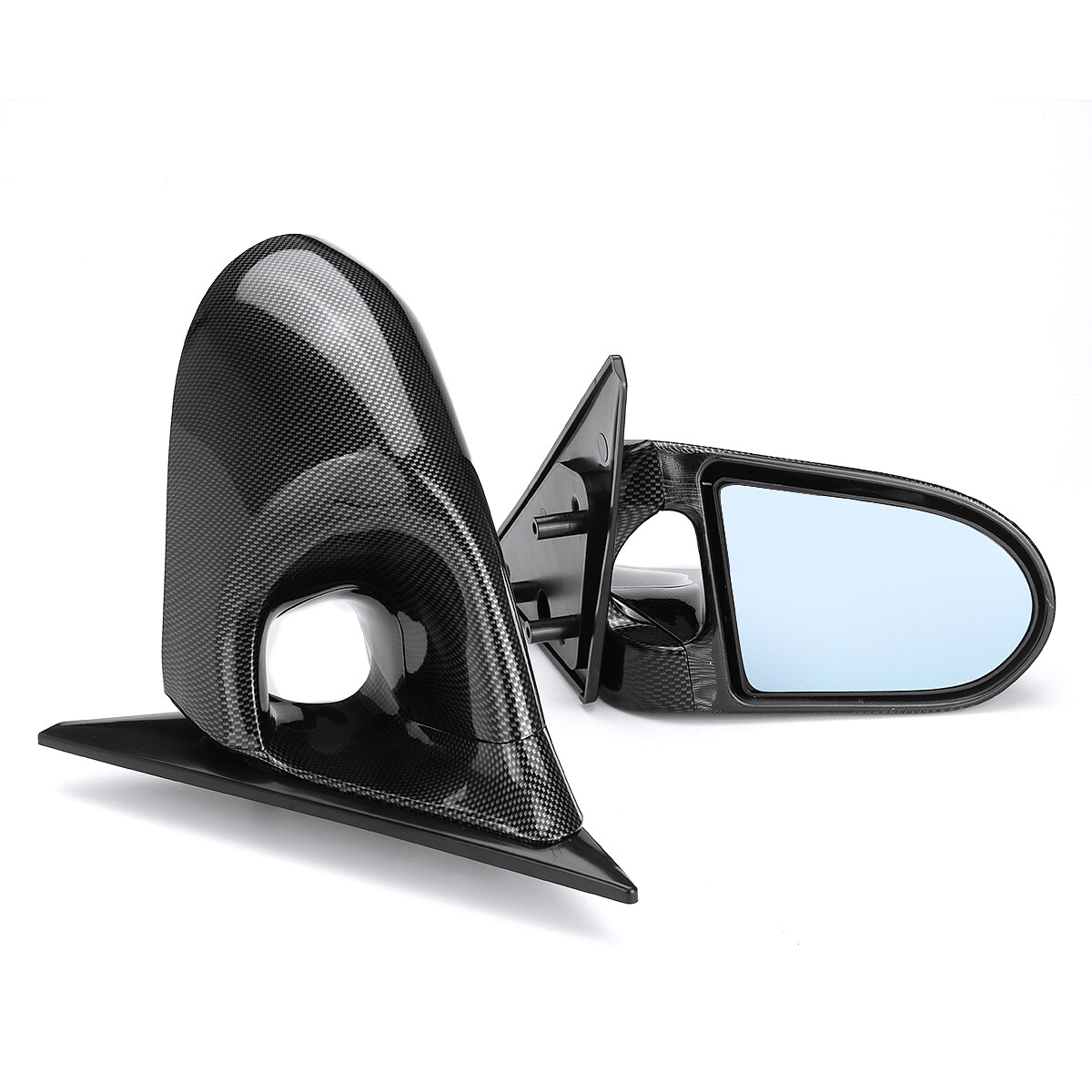 Exterior Pair Carbon Fiber Look Side View Mirrors For Honda Civic EG