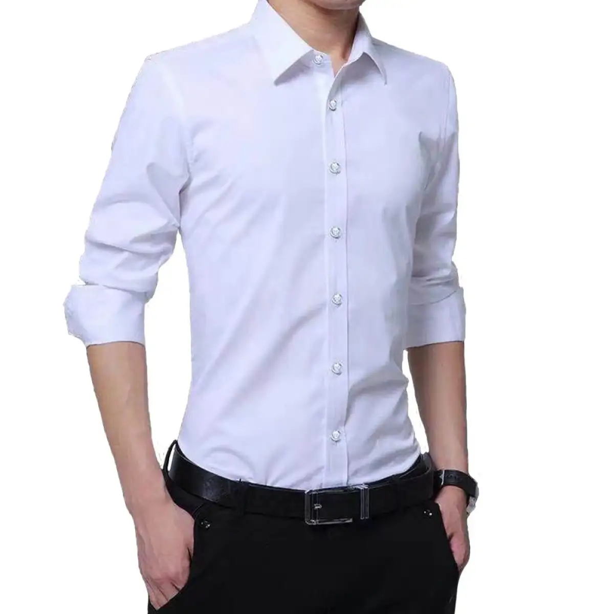 5xl white dress shirt