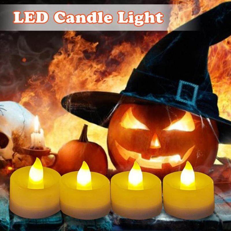 Đèn LED Nến Không Lửa Đèn Trang Trí Tealight Chạy Bằng Pin Cho Giáng Sinh Halloween