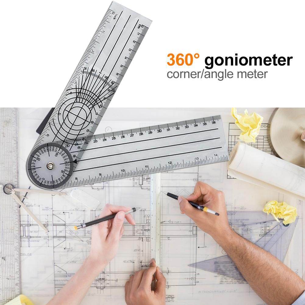 Multi-Ruler 360 Degree Goniometer Angle Medical Spinal Ruler Protractor