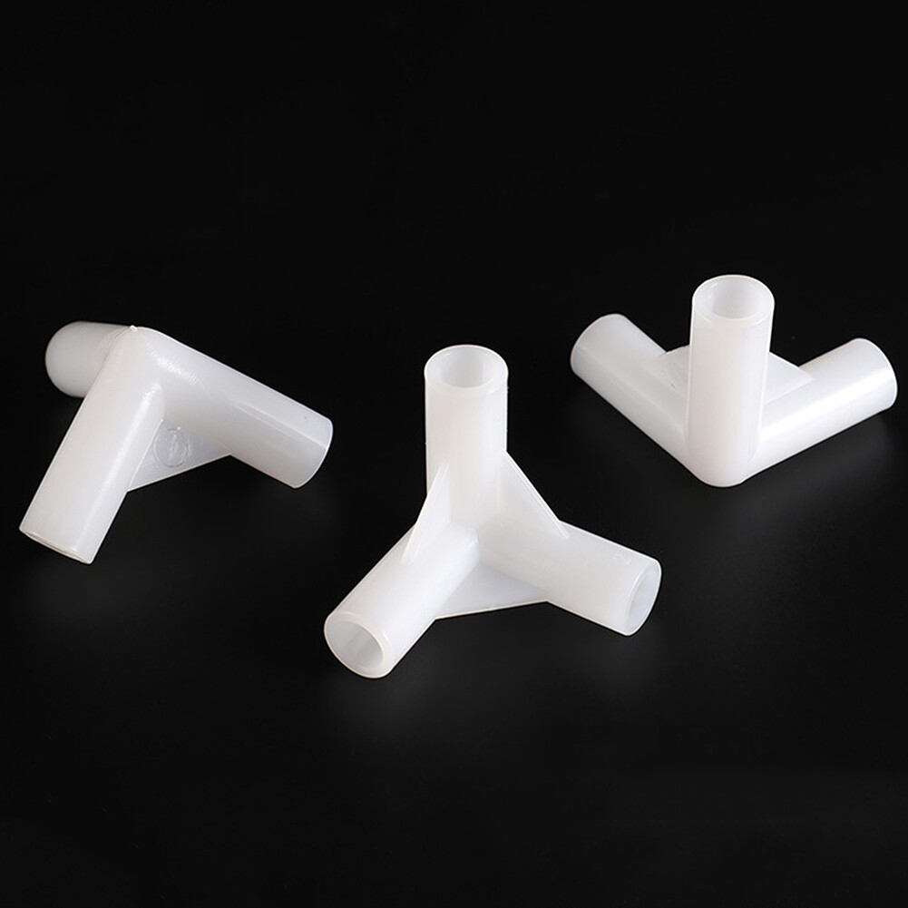 Mamie 3 chiều 8mm TEE lắp góc PE nhựa góc phải TEE góc kết nối