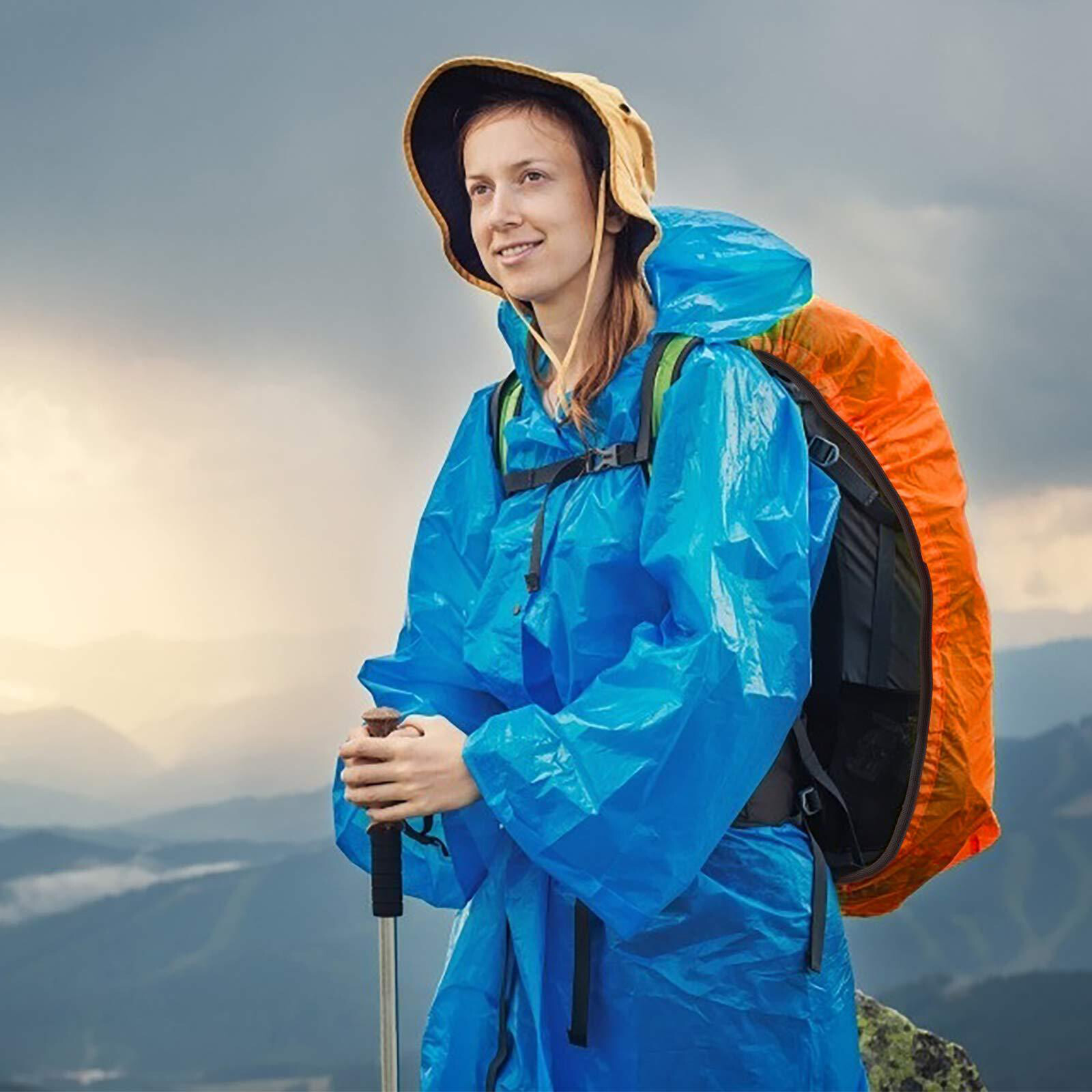 Waterproof Backpack Rain Cover Ultralight Compact Strap Portable Backpack Cover