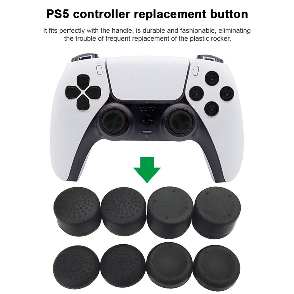 8 cái điều khiển Silicone cần điều khiển analog nắp chụp giữ Joystick bìa cho ps5/PS4 Phụ kiện chơi game