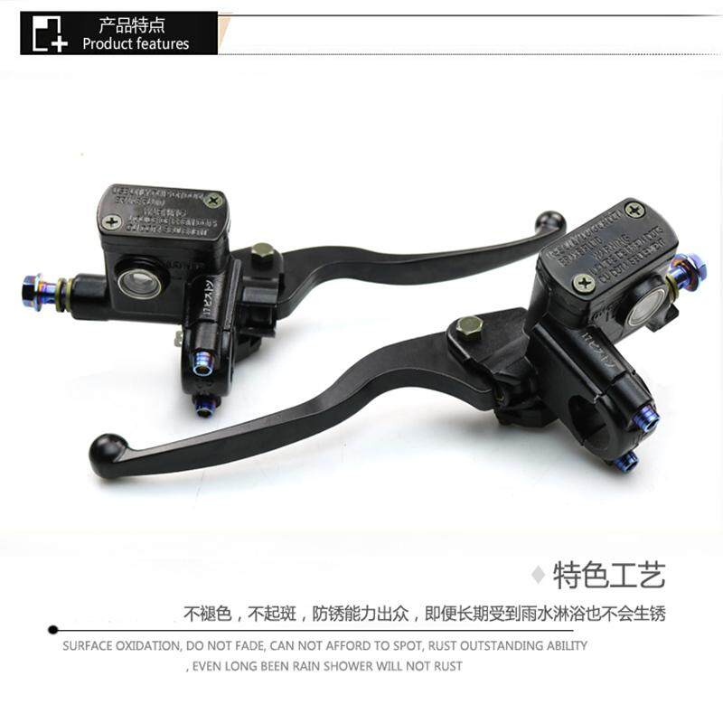 Depan Master Silinder Tuas Rem Hidrolik Tepat untuk Sepeda Motor Trail Lumpur ATV Quad Skuter Moped Go Kart Buggy Motor Motocriss (Hitam Kiri)
