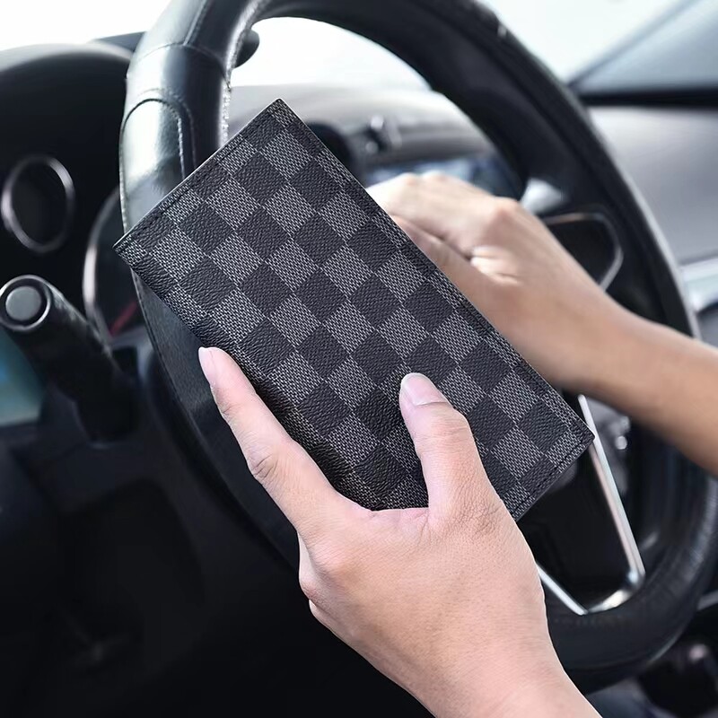 Men's wallet long ultra-thin wallet card holder