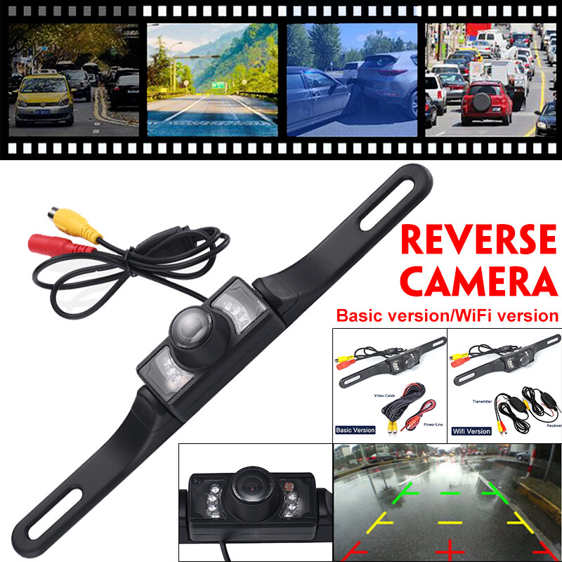 CMOS Car Rear View Reverse Backup Camera Waterproof Parking HD Night Vision 7Led