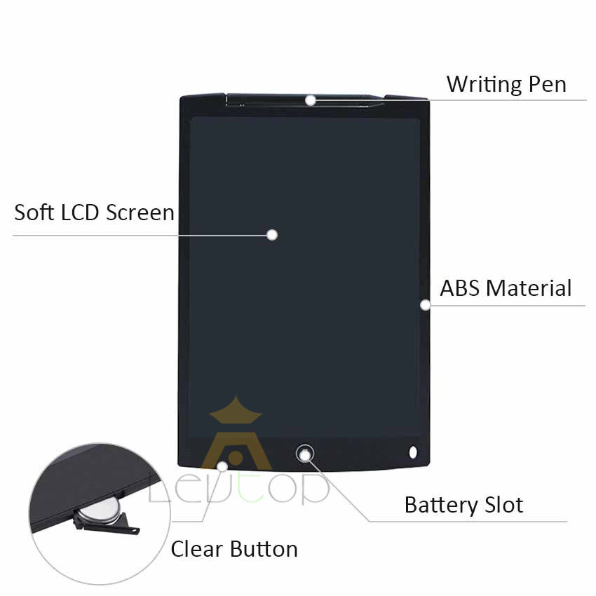 LEVTOP Drawing Tablet Kids Digital Drawing Pad LCD Tablet Touch Pen Art Board Electronic Board Writing Graphics Board Pressure Sensitivity Tablet for Children New Year Birthday Gift