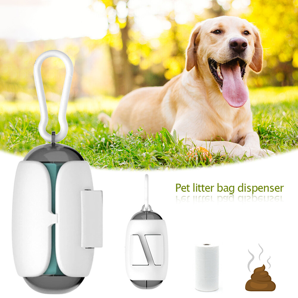 Portable Pet Waste Bag Dispenser Pet Dog Waste Poop Bag Dispenser Puppy Pick Up Poop Bag Holder Dog Supplies