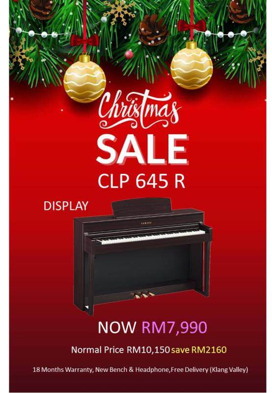 YAMAHA CLP 645 Rosewood Acoustic Piano Malaysia