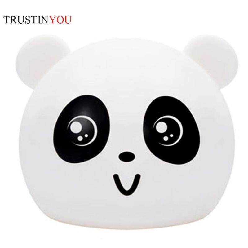 Hình Gấu Silicone LED Đèn Vỗ Dùng Nguồn USB Tiết Kiệm Năng Lượng Phòng Ngủ Phòng Khách Đèn Ban Đêm