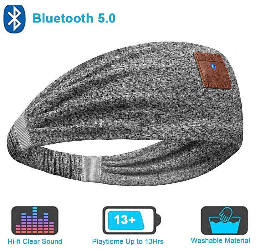 Sleep Headphones Bluetooth Wireless Music Sport Headband Earbuds With MIC HD Thin Speakers Sleeping Headphones For Side Sleepe