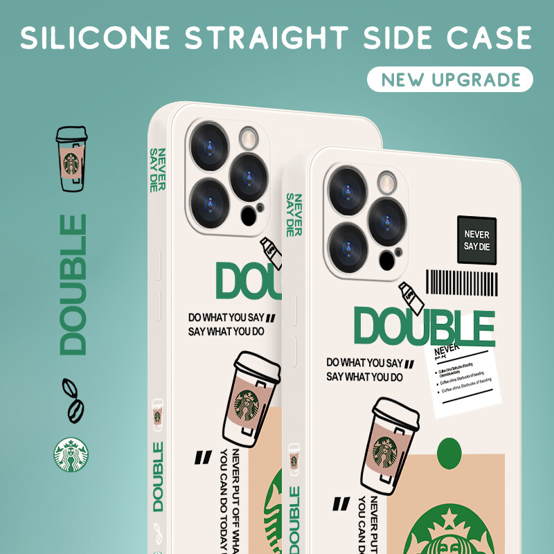 UCUC Phone Case For Samsung Galaxy Note 10 Lite /Note 10 Plus/Note 10 Case Cartoon Soft Phone Case Square Edge Pattern Liquid Silicone Casing Full Cover Camera Case Side Design
