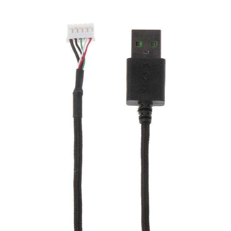 Durable Nylon Braided Line USB Mouse Cable Replacement Wire For Razer DeathAdder Elite Wired Gaming Mouse