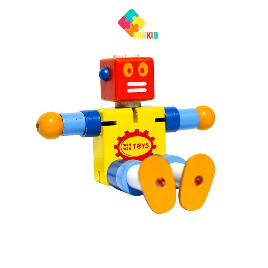 [Hoàn Tiền 10%]Cậu bé người máy - Đồ chơi gỗ Winwintoys