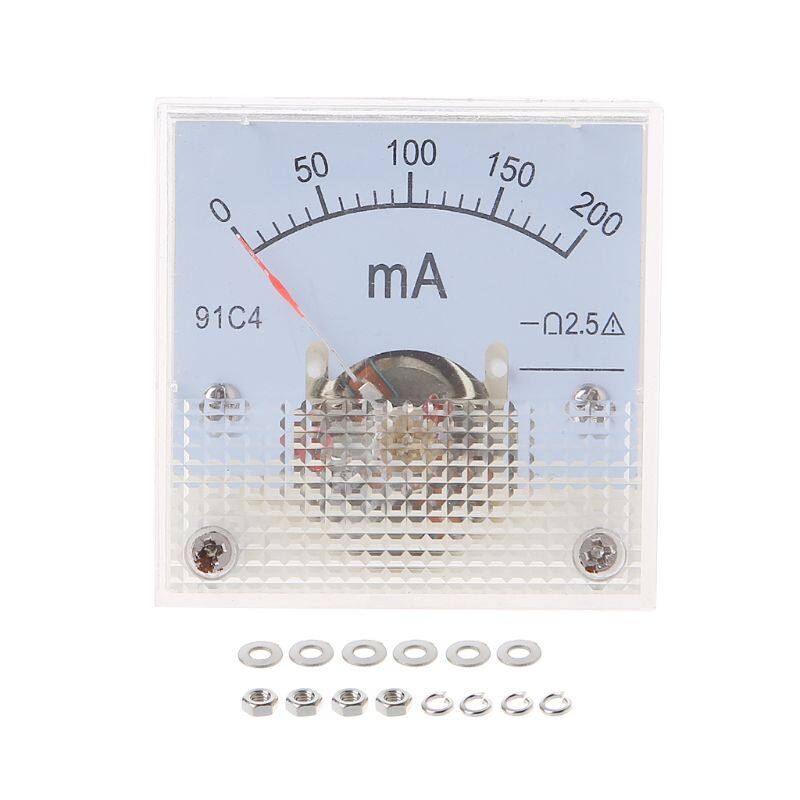 Ampe Kế 91C4 Đồng Hồ Đo Dòng Điện Tương Tự Một Chiều, Con Trỏ Cơ Học Loại 1/2/3/5/10/20/30/50/100/200/300/500mA A