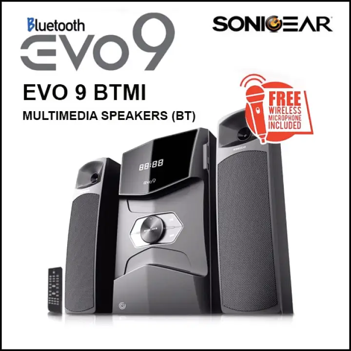 2019 Model Sonic Gear Sonicgear Evo 9 Btmi Bluetooth Multimedia Speaker With Bluetooth Fm Radio Sd Slot Usb Slot Aux Input Lazada