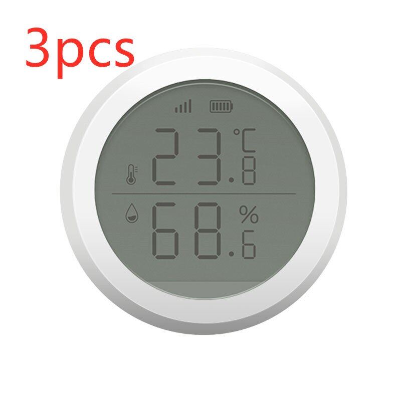 Zigbee Temperature And Humidity Sensor With LCD Screen Display Working With Tuya Zigbee Hub Battery Powered Smart Life