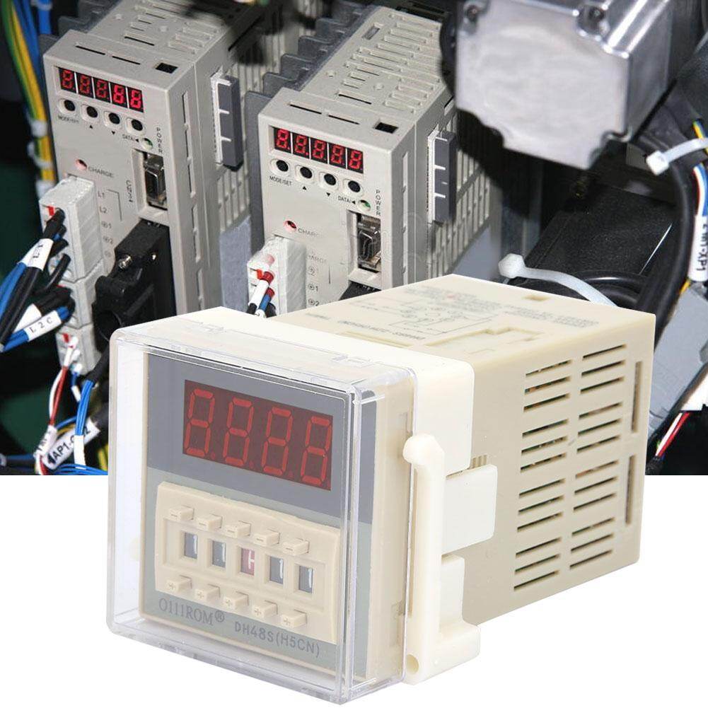 Mô-đun rơle thời gian kỹ thuật số lcd dh48s-2zh o811rom 8 thiết bị trễ hẹn giờ pin 0.01s-99h99m