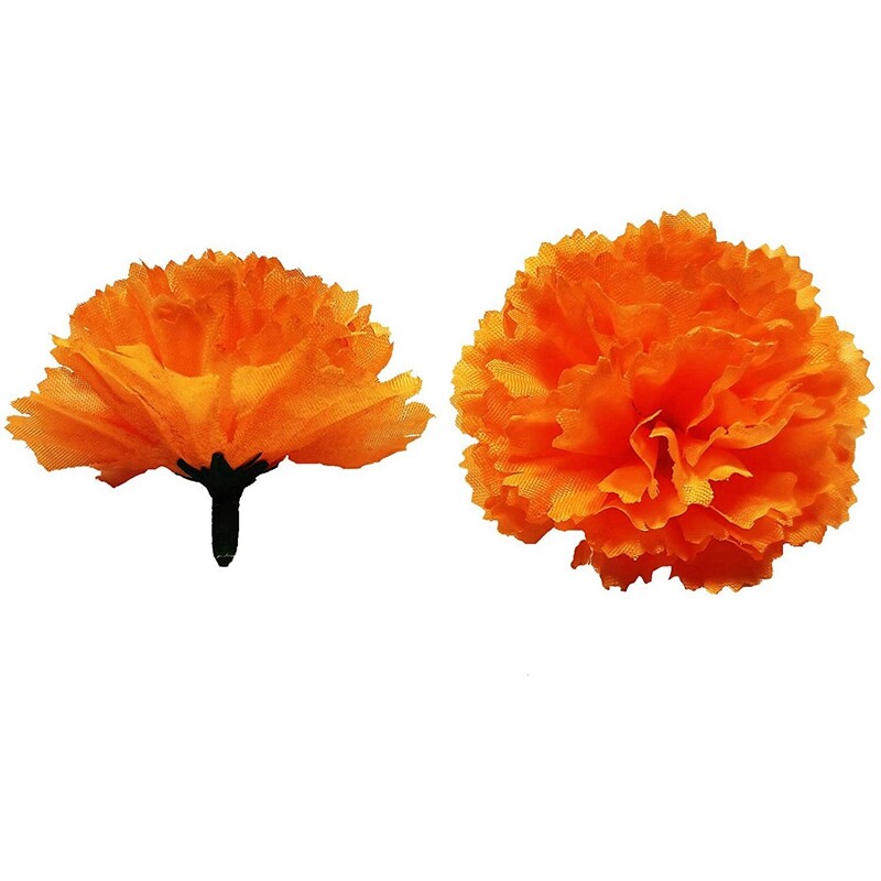 Marigold Flower Heads Bulk, 400Pcs Artificial Flowers Heads for