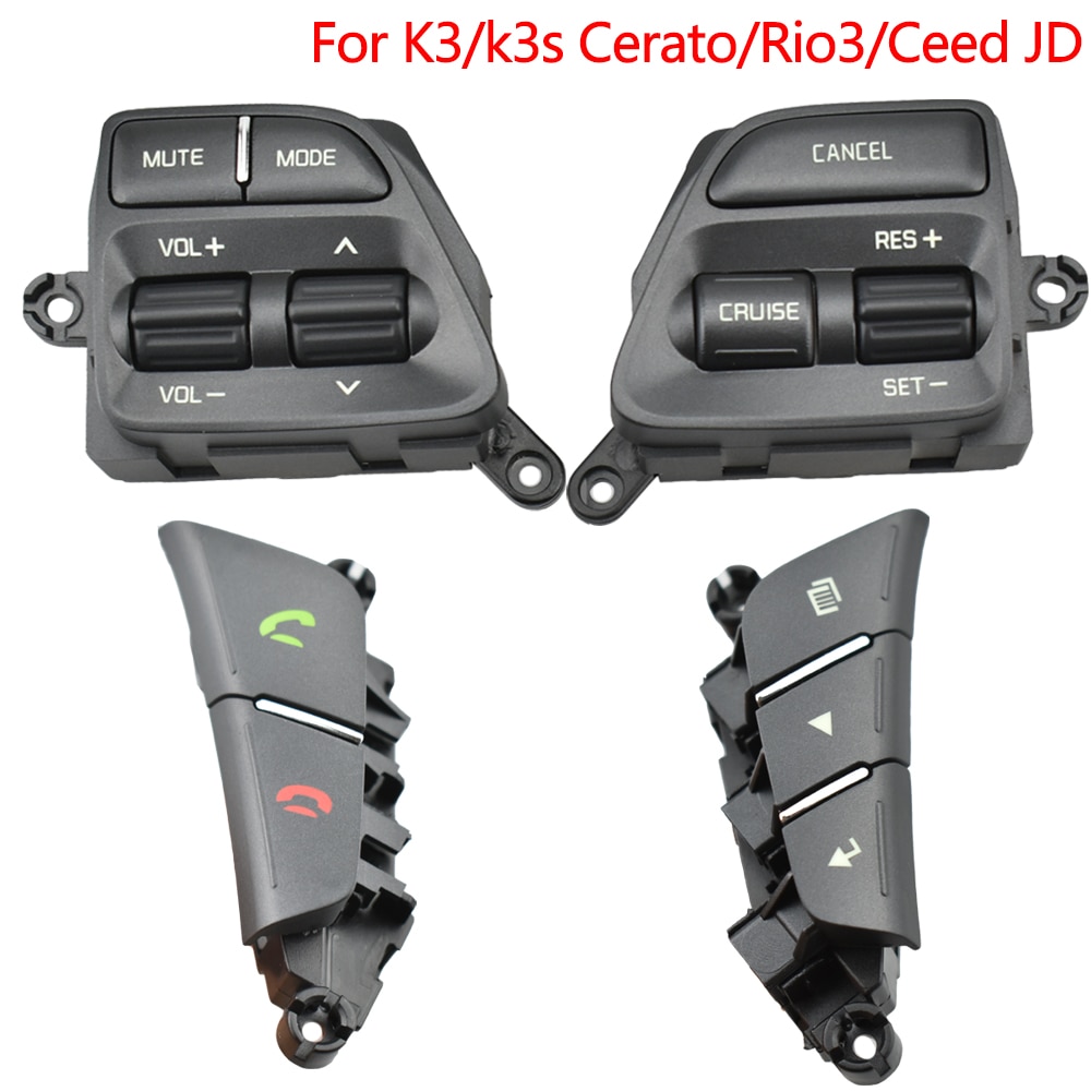 Button Switch For KIA K3 2014-2016 Rio 3 2014-2016 Cerato Classic 2017 Ceed Jd 2012-2014 Stee Wheel Buttons Separate To Sell