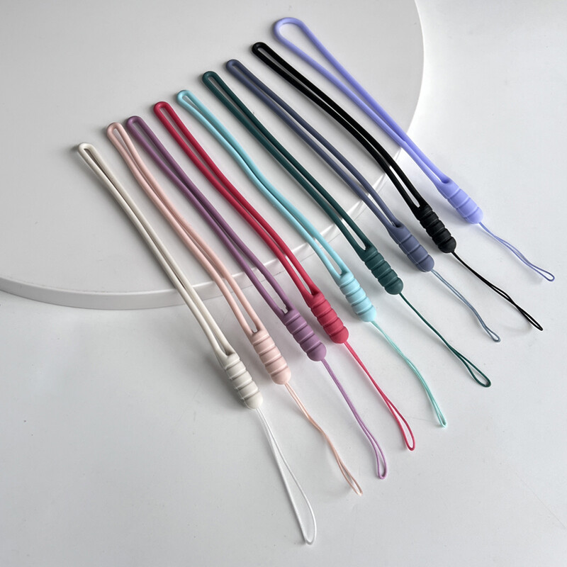 Lanyard+Folding Bracket+Cat Ring+Mini Multi-color Chair Bracket Portable Folding Bracket Mobile Phone Case Accessories Silicone Lanyard/Small Black Cat Ring Bracket Stick-on Type Ring Buckle Mobile Phone Case Ring Bracket Earphones Android