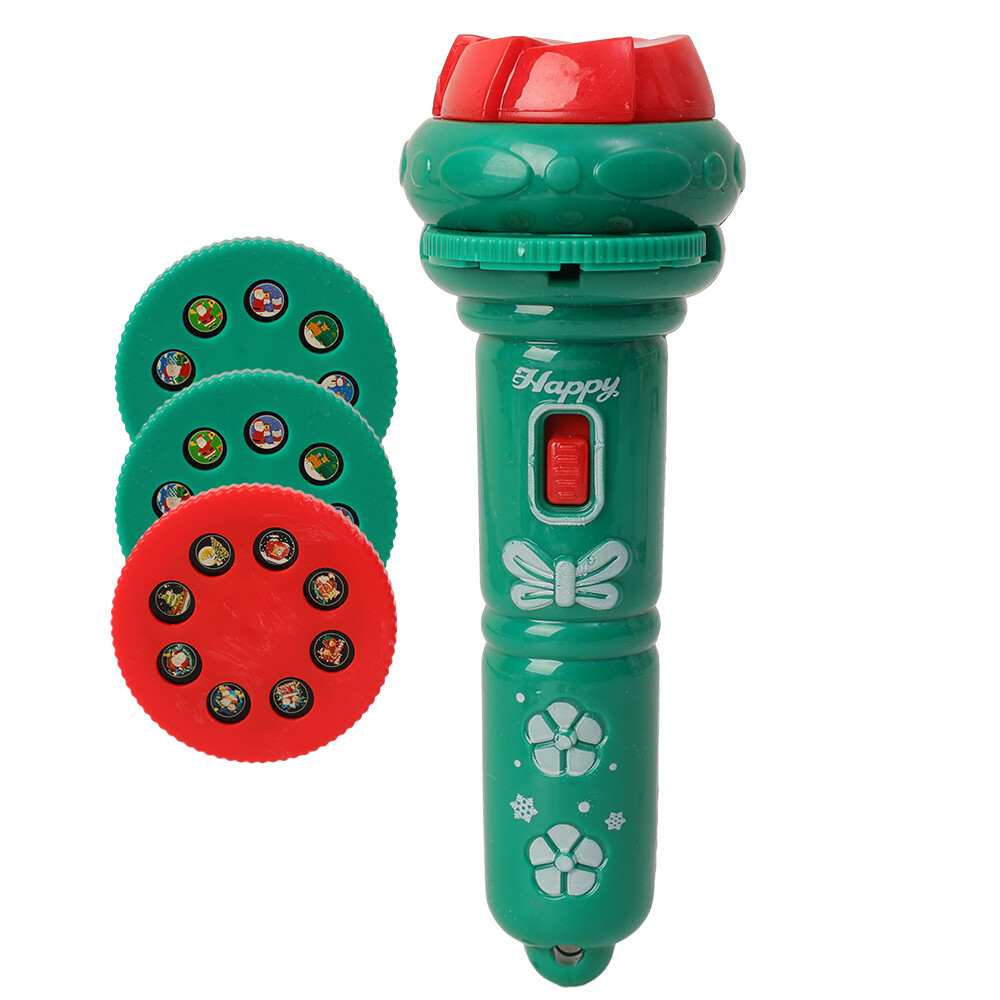 Projection Flashlight Toys Children Cartoon Light Up Santa Claus Pattern Games Xmas Projector Christmas Gifts