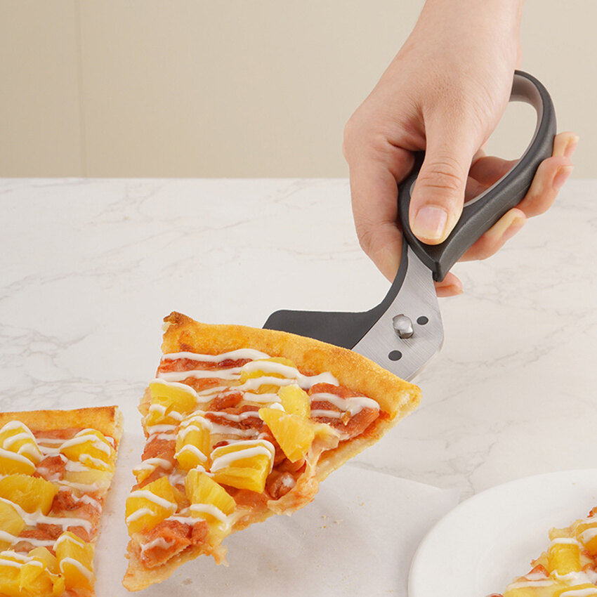 Dụng Cụ Làm Bánh Xẻng Pizza Đa Năng Bằng Thép Không Gỉ Có Thể Tháo Rời Hai Trong Một