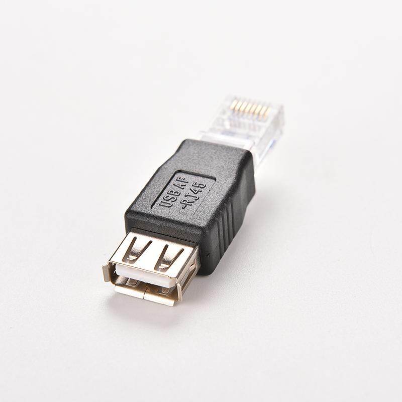 Đầu Cắm Bộ Chuyển Đổi RJ45 Đực Sang USB AF A Cái Đầu Cắm Bộ Định Tuyến Ethernet Mạng LAN