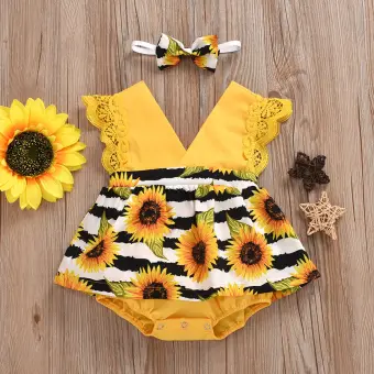 sunflower baby clothes