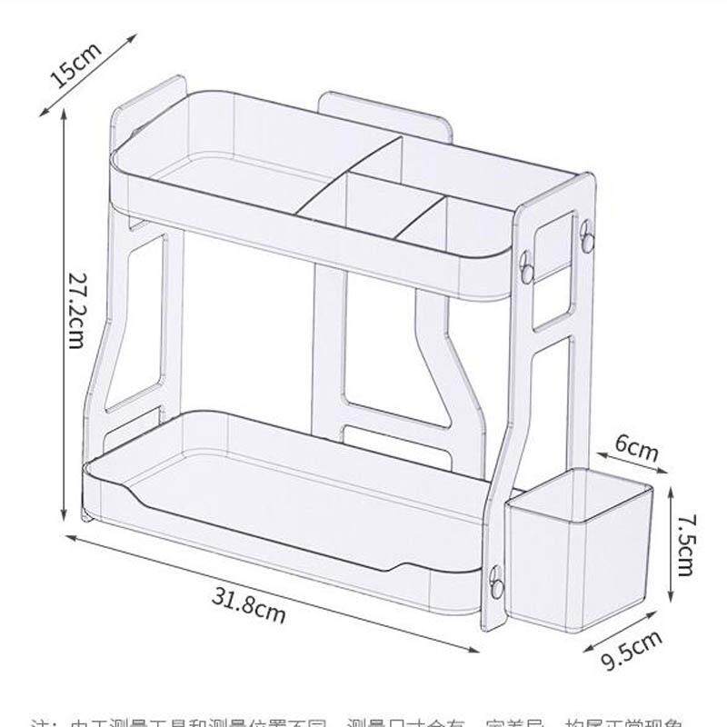 Sáng Tạo Hộ Gia Đình 2 lớp Kết Hợp Nhà Tắm Nhà Bếp Để Bàn Mỹ Phẩm có Giá Để Đồ Sắp Xếp Lưu Trữ