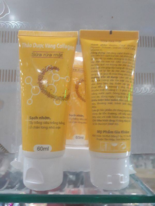 Sữa Rửa Mặt Thảo Dược Vàng Collagen - Srmtdv