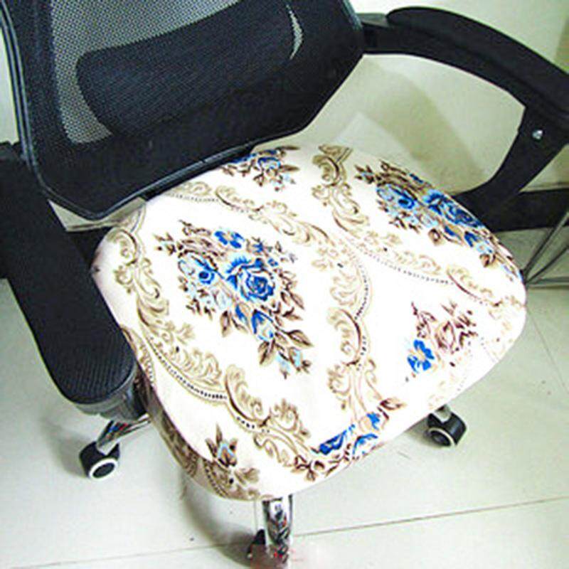 Office Chair Seat Cover Swivel Computer Armchair Protector Executive Task Slipcover Internet Bar Back