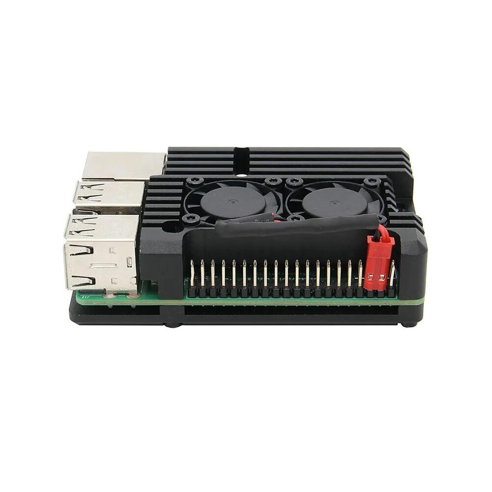 Raspberry Pi 3 Aluminum Metal Case For Raspberry Pi 3 Model B 3B Plus Aluminum Case Box With Dual Fan Heat Sink Raspberry Pi 3