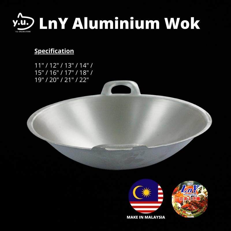 🔥Hot🔥 YU Ready Stock 8' - 22' Cap LnY Aluminium Wok / Kuali Aluminium ...