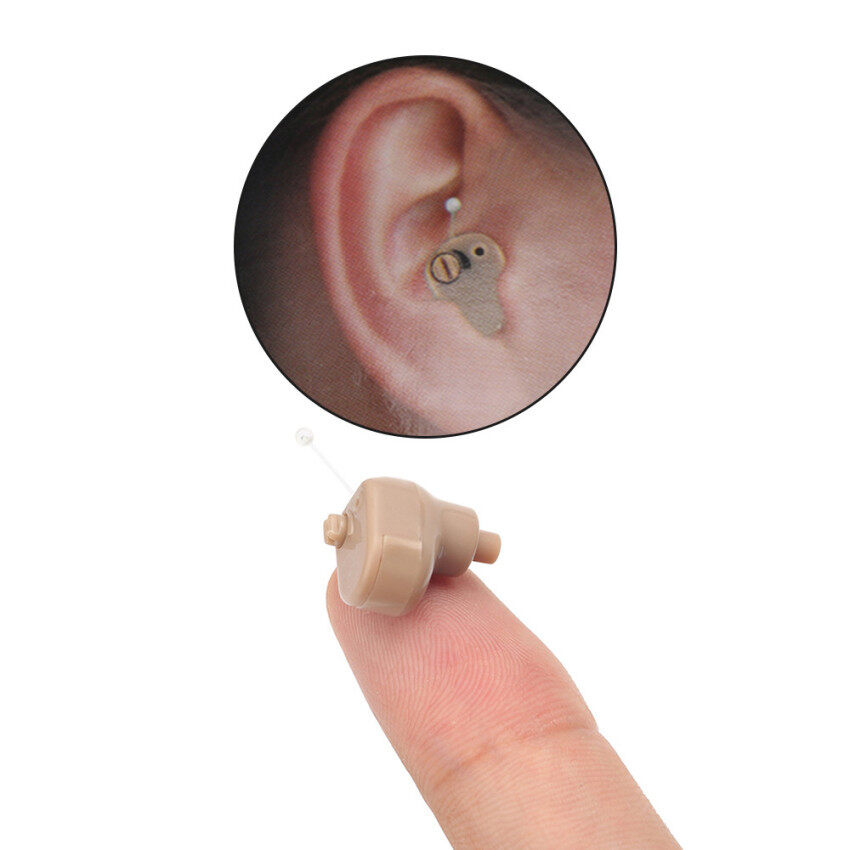 Bộ khuếch đại âm thanh máy trợ thính vô hình mini hỗ trợ giọng nói nhỏ chăm sóc tai thích hợp làm quà tặng cho người già - INTL