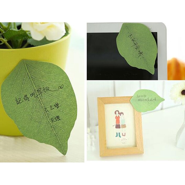 50 Tờ Giấy Dán Ghi Chú Hình Lá Phong Cách Instagram Hàn Quốc Giấy Dán Có Thể Xé Giấy Ghi Nhớ Tin Nhắn Văn Phòng