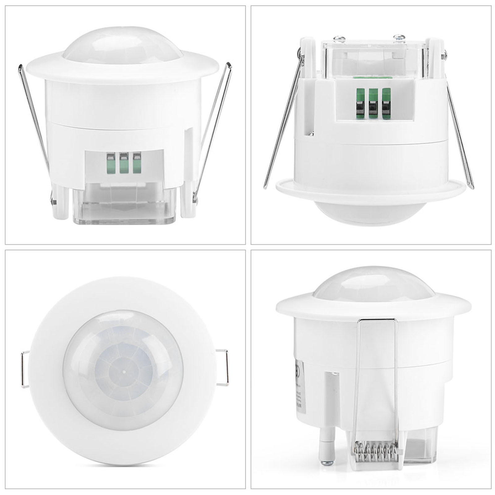 110 V-240 V Có Thể Điều Chỉnh Cơ Thể Chuyển Động Phong Trào Ốp Trần Cảm Biến Hồng Ngoại Phát Hiện Ánh Sáng Bóng Đèn Công Tắc